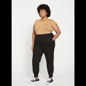 Universal Standard Wool/polyester Blend Black Jogger Pants Size S 14-16 New /tag